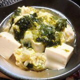 鍋のシメに豆腐雑炊